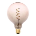 LED Bulb FILAMENT SPIRAL G125 E27/4W/230V 2000K grey/pink