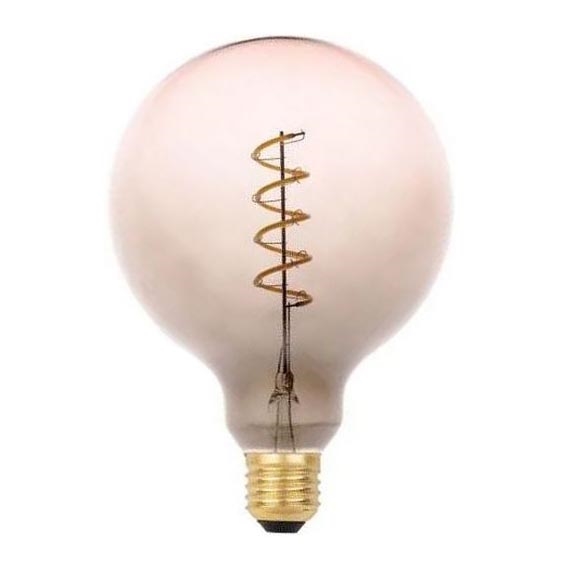 LED Bulb FILAMENT SPIRAL G125 E27/4W/230V 2000K grey/pink
