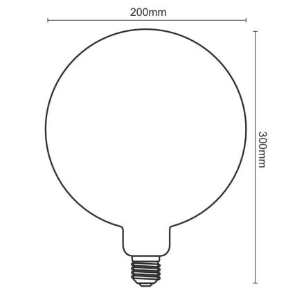 LED Bulb FILAMENT SPIRAL VINTAGE G200 E27/4W/230V 2000K