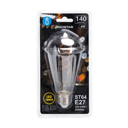 LED Bulb FILAMENT ST64 E27/4W/230V 1800K - Aigostar