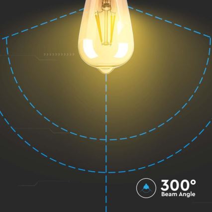 LED Bulb FILAMENT ST64 E27/4W/230V 2200K