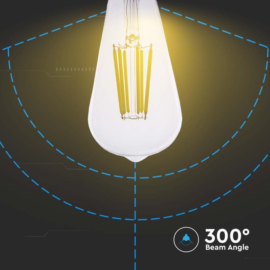 LED Bulb FILAMENT ST64 E27/4W/230V 3000K