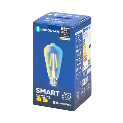 LED Dimmable bulb FILAMENT MESH Smart ST64 E27/6W/230V 2700-6500K - Aigostar