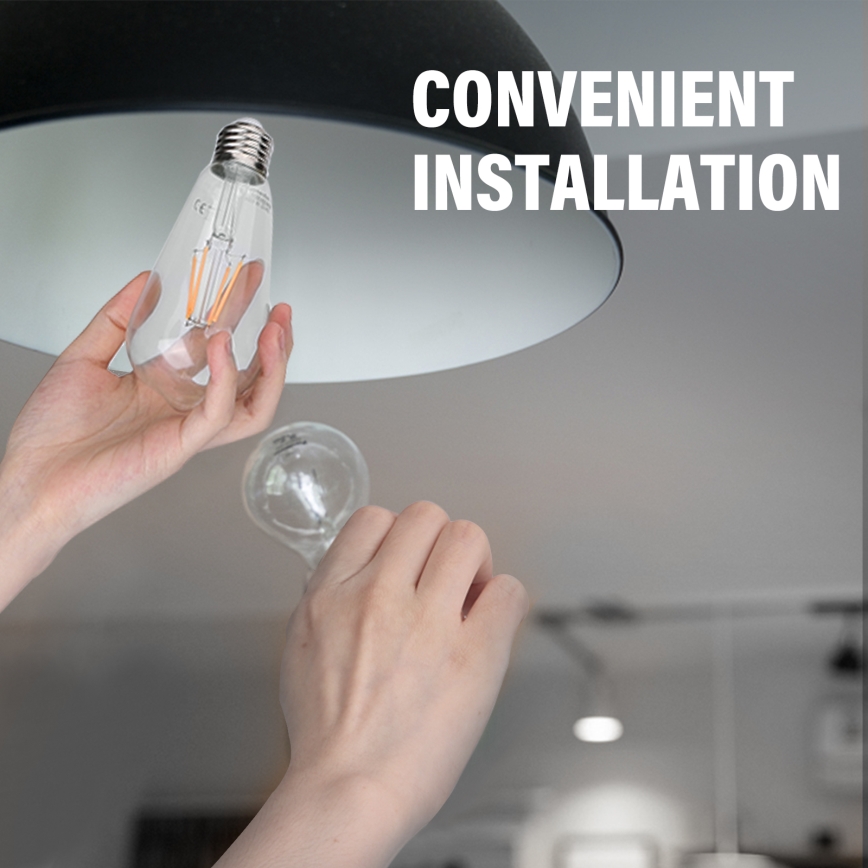 LED Bulb FILAMENT ST64 E27/6W/230V 2700K - Aigostar