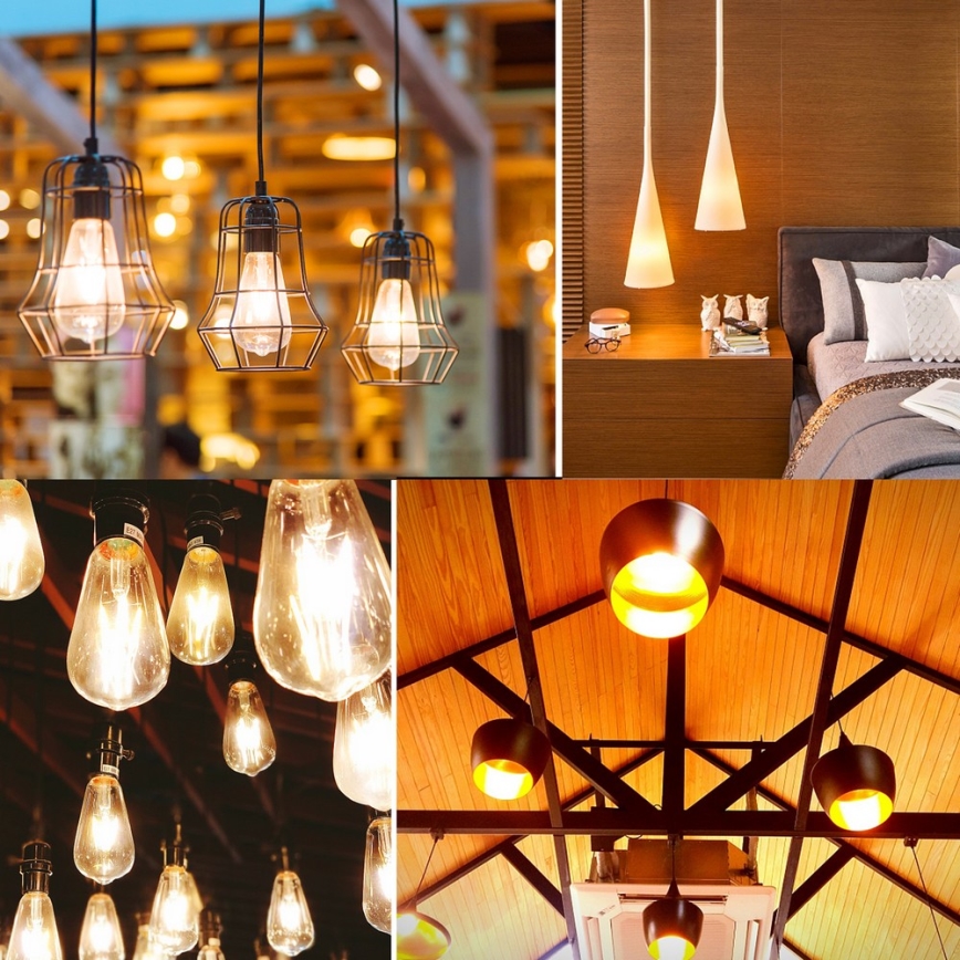 LED Bulb FILAMENT ST64 E27/6W/230V 2700K - Aigostar