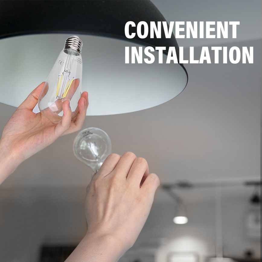 LED Bulb FILAMENT ST64 E27/6W/230V 6500K - Aigostar