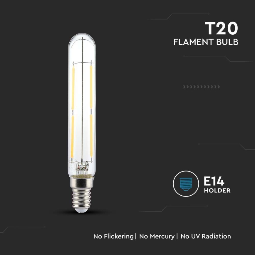 LED Bulb FILAMENT T20 E14/4W/230V 3000K