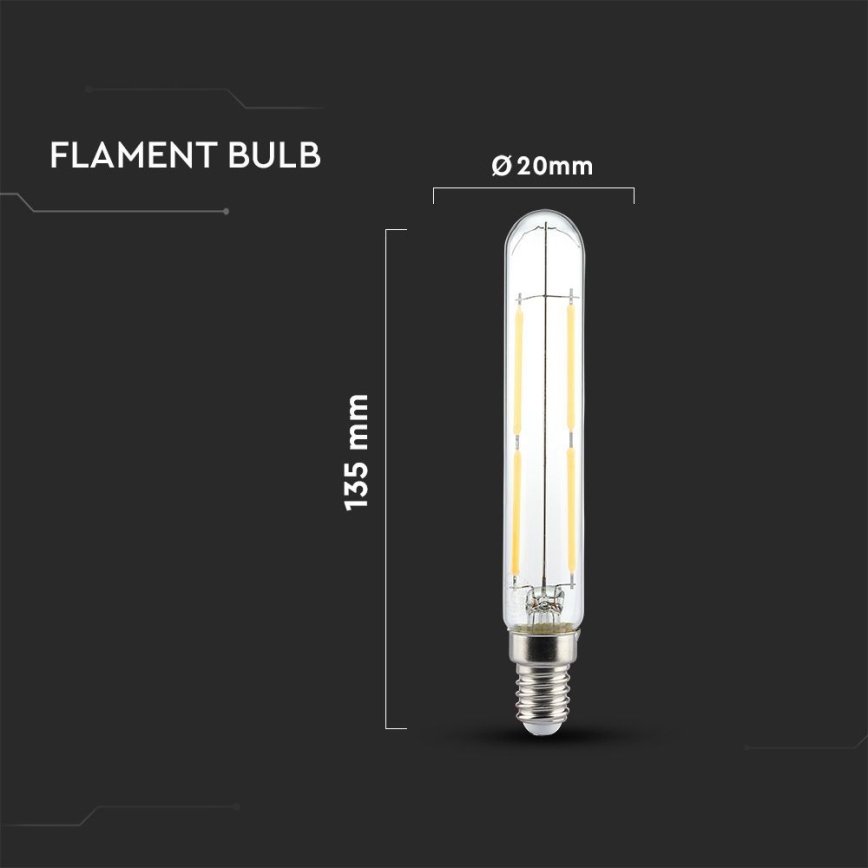 LED Bulb FILAMENT T20 E14/4W/230V 3000K