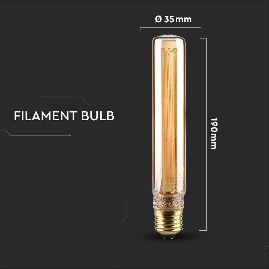 LED Bulb FILAMENT T30 E27/2W/230V 1800K Art Edition
