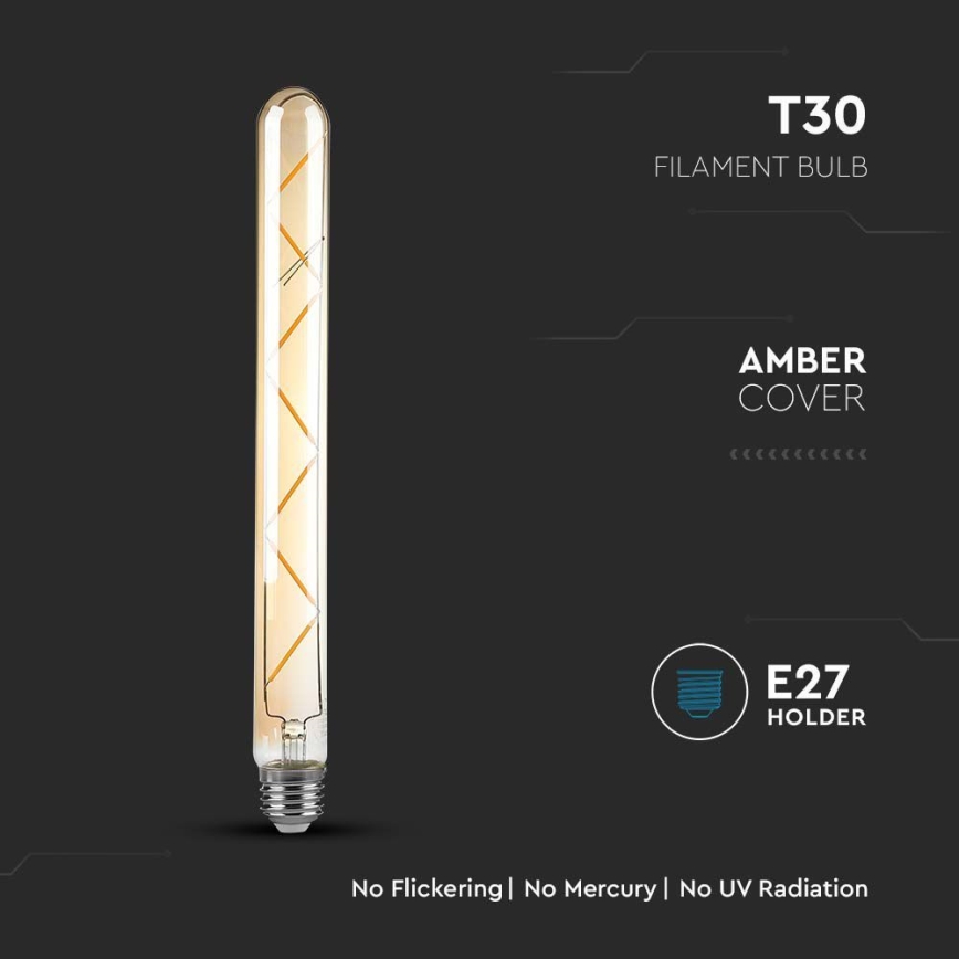 LED Bulb FILAMENT T30 E27/7W/230V 2200K