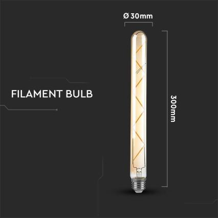 LED Bulb FILAMENT T30 E27/7W/230V 2200K
