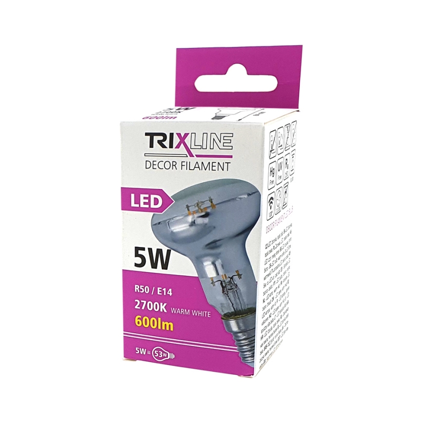 LED Bulb FILAMENT VINTAGE E14/5W/230V 2700K