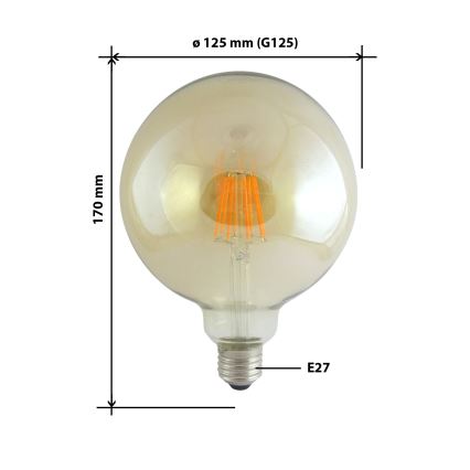 LED Bulb FILAMENT VINTAGE E27/10W/230V 2000K