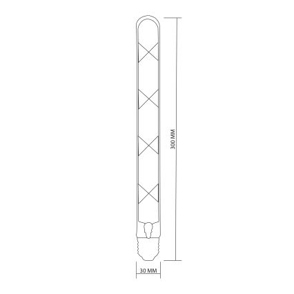 LED Bulb FILAMENT VINTAGE LED T30 E27/4,5W/230V 2700K