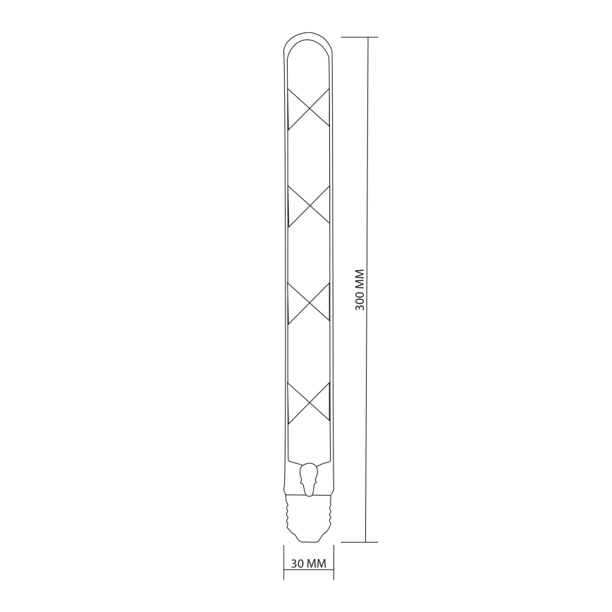 LED Bulb FILAMENT VINTAGE LED T30 E27/4,5W/230V 2700K