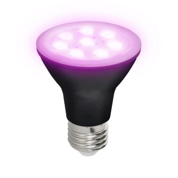 LED Bulb for plant growth PLANTY E27/7W/230V 1200K black