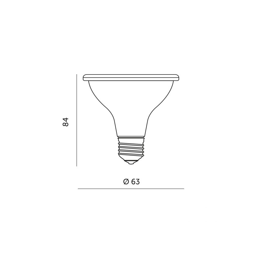 LED Bulb for plant growth PLANTY E27/7W/230V 1200K black
