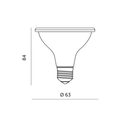 LED Bulb for plant growth PLANTY E27/7W/230V 1200K white