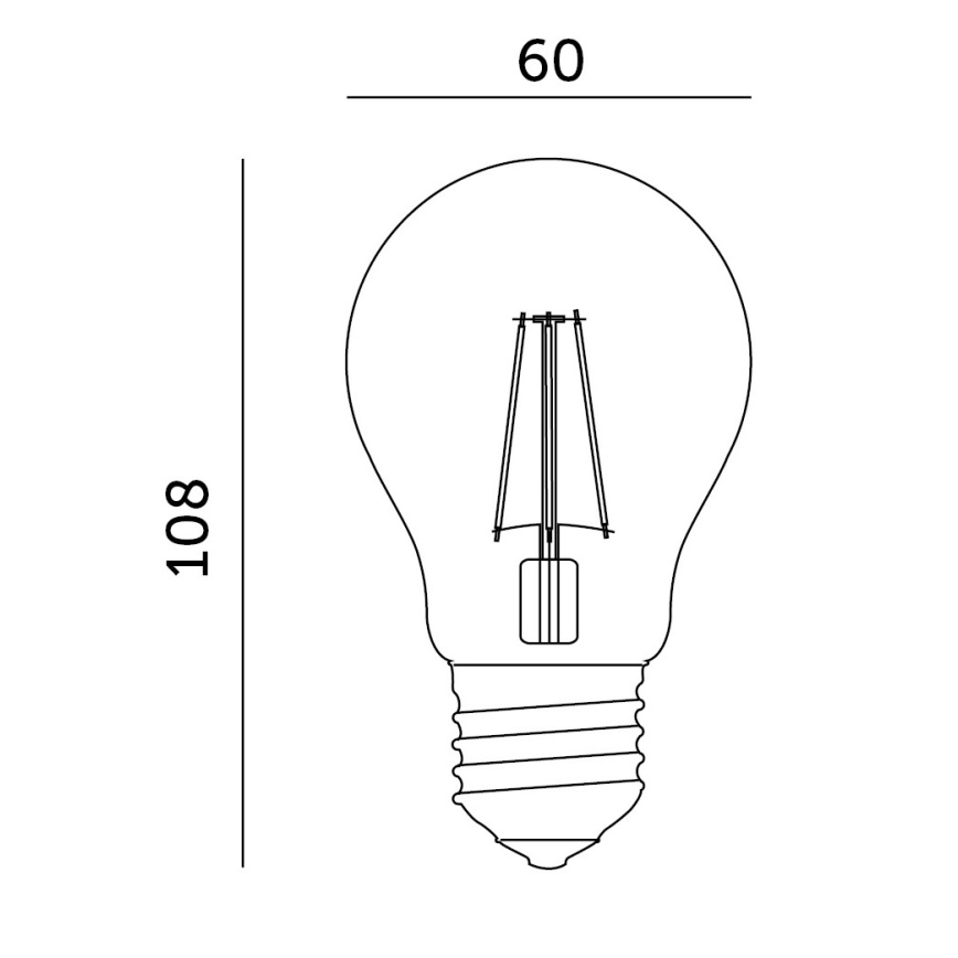 LED Bulb for plant growth VITABLOOM E27/8W/230V 1200K - Brilagi