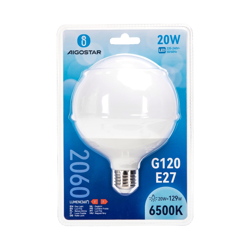 LED Bulb G120 E27/20W/230V 6500K - Aigostar