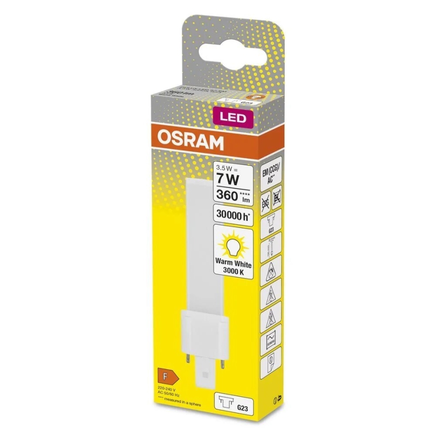 LED Bulb G23/3,5W/230V 3000K - Osram