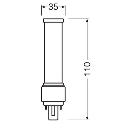 LED Bulb G24d-1/5W/230V 3000K - Osram