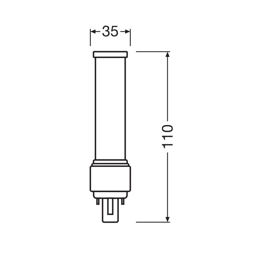 LED Bulb G24d-1/5W/230V 4000K - Osram
