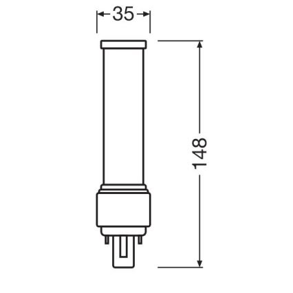 LED Bulb G24D-1/6W/230V 4000K - Osram