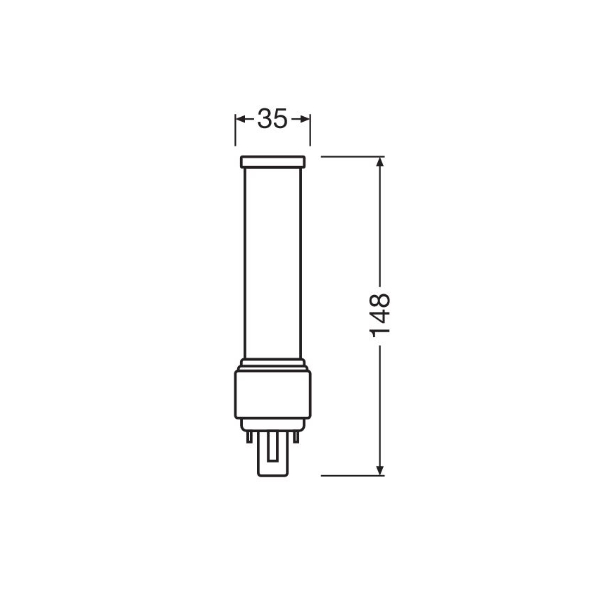 LED Bulb G24D-1/6W/230V 4000K - Osram