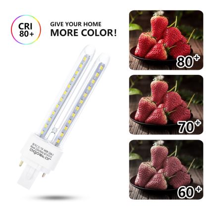 LED Bulb G24D-3/11W/230V 6500K - Aigostar