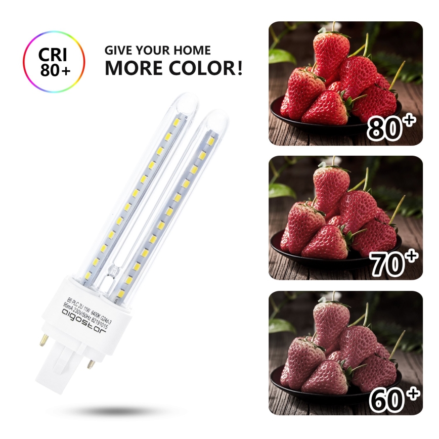 LED Bulb G24D-3/11W/230V 6500K - Aigostar