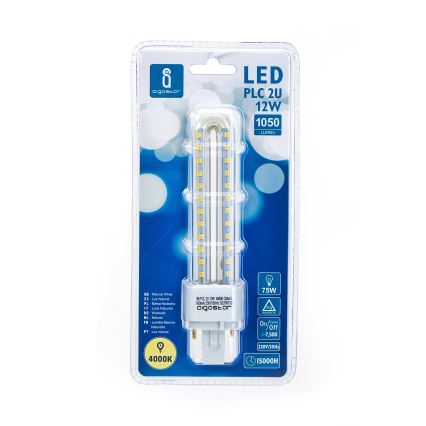 LED bulb G24D-3/12W/230V 4000K - Aigostar