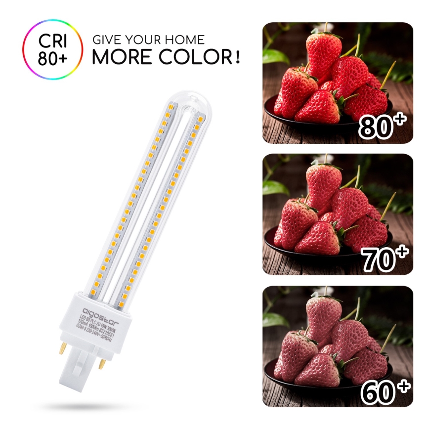 LED Bulb G24D-3/15W/230V 3000K - Aigostar