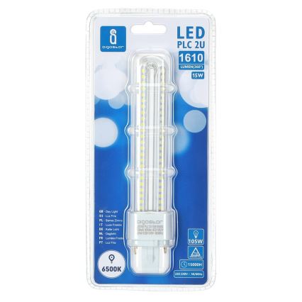LED Bulb G24D-3/15W/230V 6500K - Aigostar