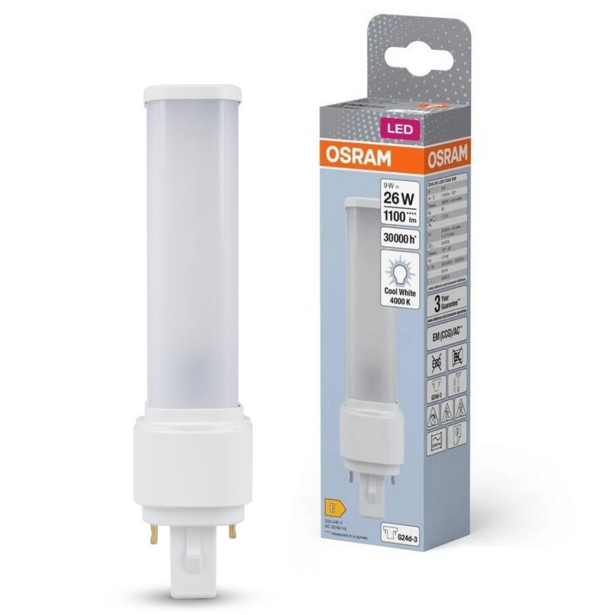 LED Bulb G24d-3/9W/230V 4000K - Osram
