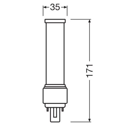 LED Bulb G24d-3/9W/230V 4000K - Osram