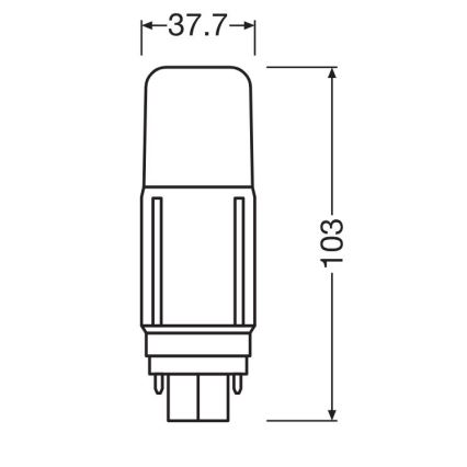 LED Bulb G24d/5,5W/230V 3000K - Osram