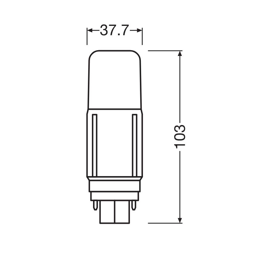 LED Bulb G24d/5,5W/230V 3000K - Osram