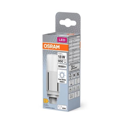 LED Bulb G24d/7,5W/230V 4000K - Osram