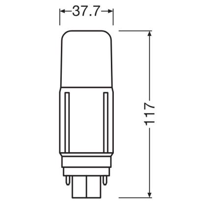 LED Bulb G24d/7,5W/230V 4000K - Osram