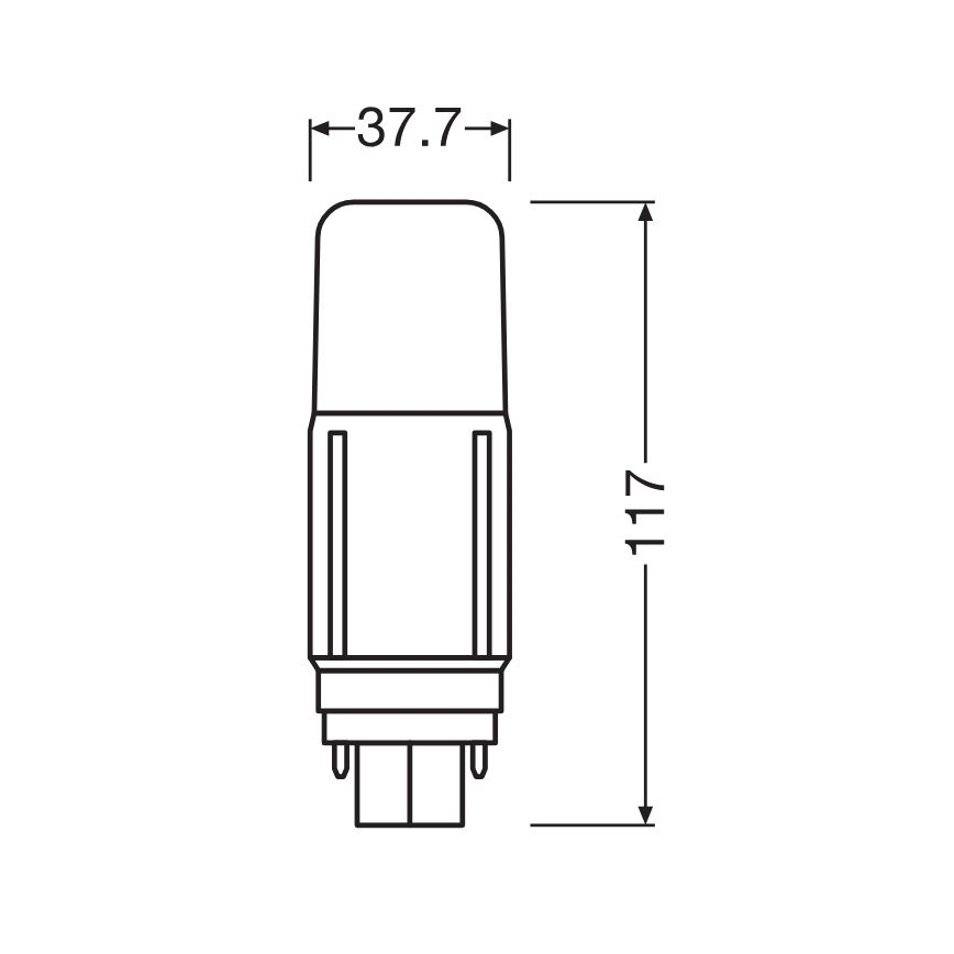 LED Bulb G24d/7,5W/230V 4000K - Osram