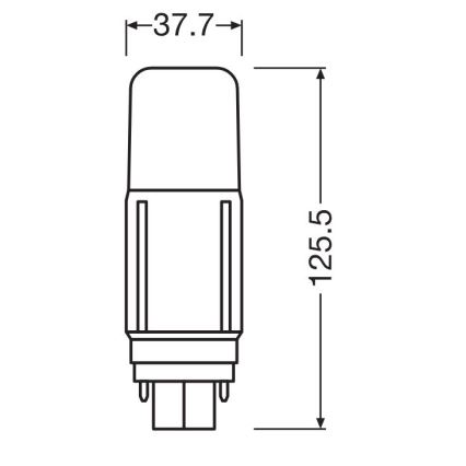 LED Bulb G24d/9,5W/230V 3000K - Osram