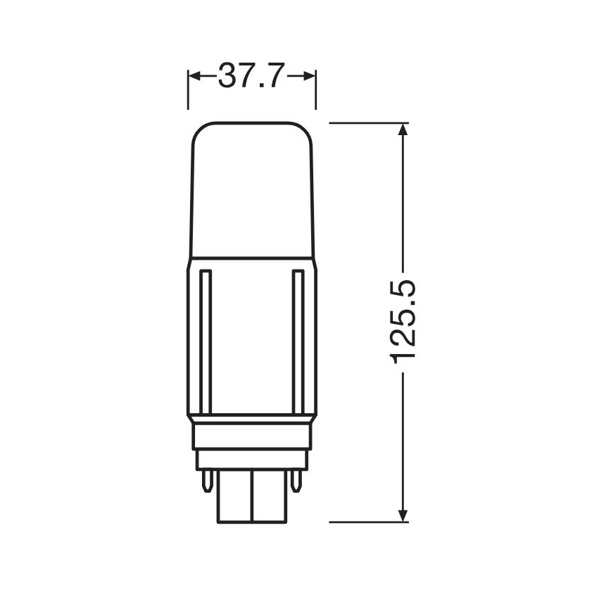 LED Bulb G24d/9,5W/230V 3000K - Osram
