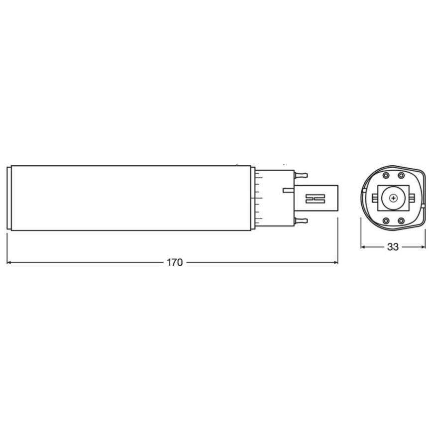 LED Bulb G24q-3/10W/230V 4000K - Osram