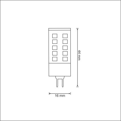 LED bulb G4/3W/12V 3000K