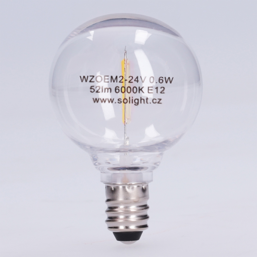 LED Bulb G40 E12/0.6W/24V 6000K - Brilagi