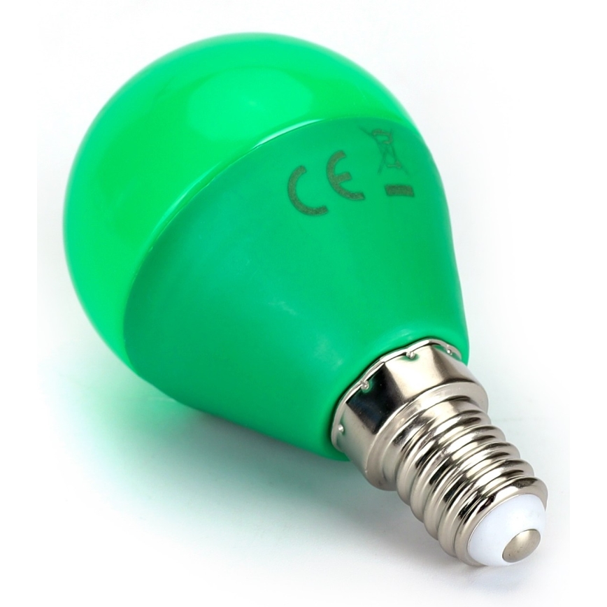 LED Bulb G45 E14/4W/230V green - Aigostar