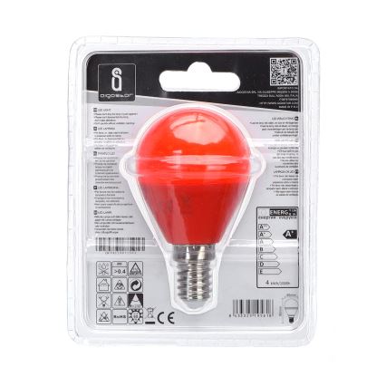 LED Bulb G45 E14/4W/230V orange - Aigostar