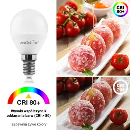 LED Bulb G45 E14/7W/230V 4000K