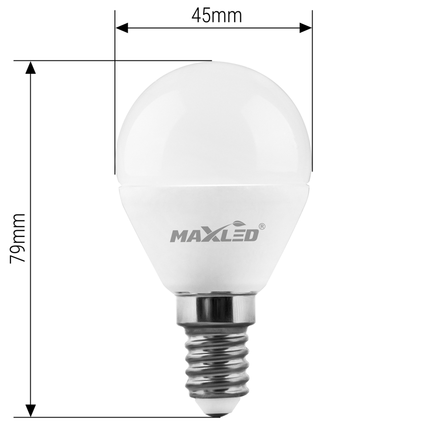 LED Bulb G45 E14/7W/230V 4000K